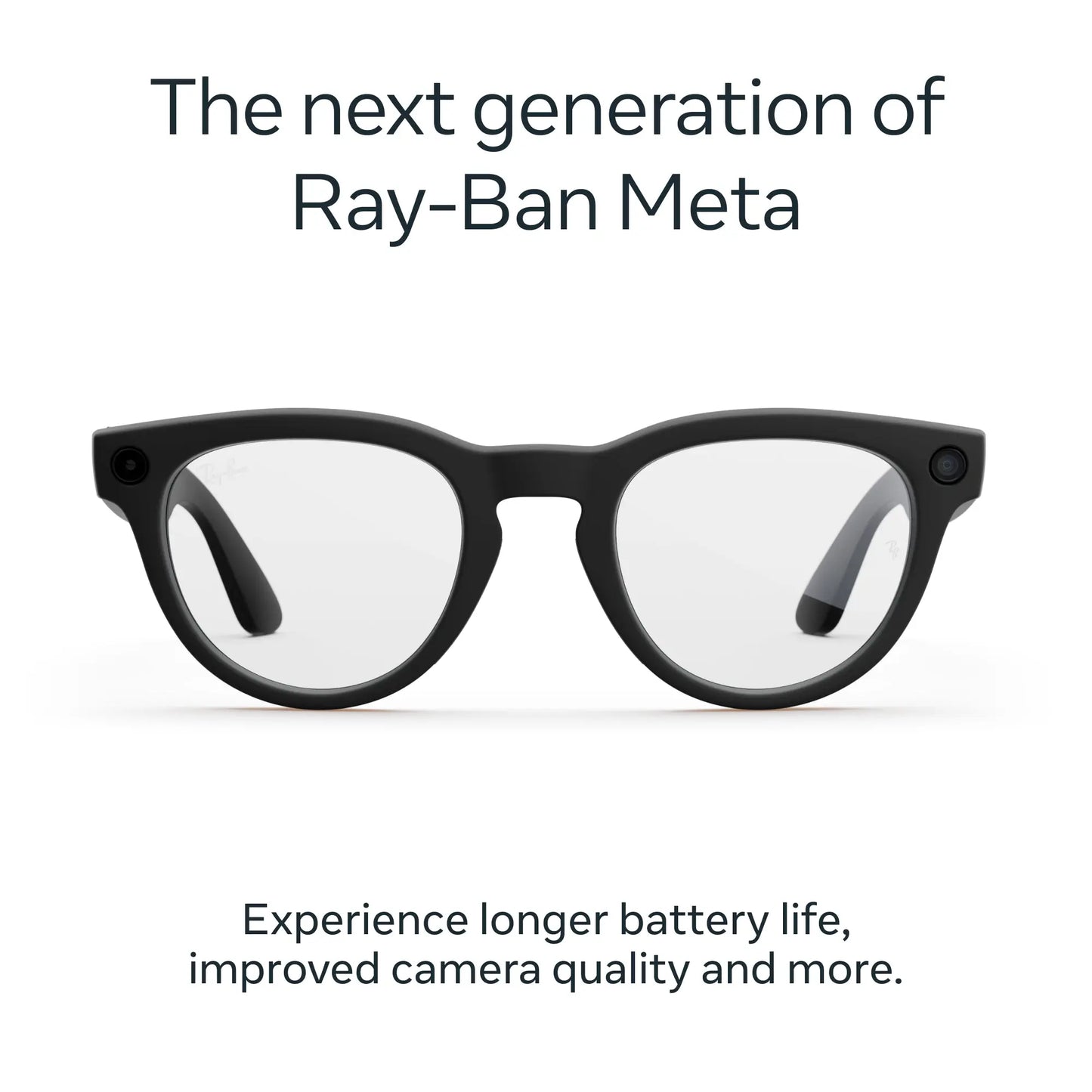 Ray-Ban Meta Headliner (Gen 2) Matte Black Clear Lenses