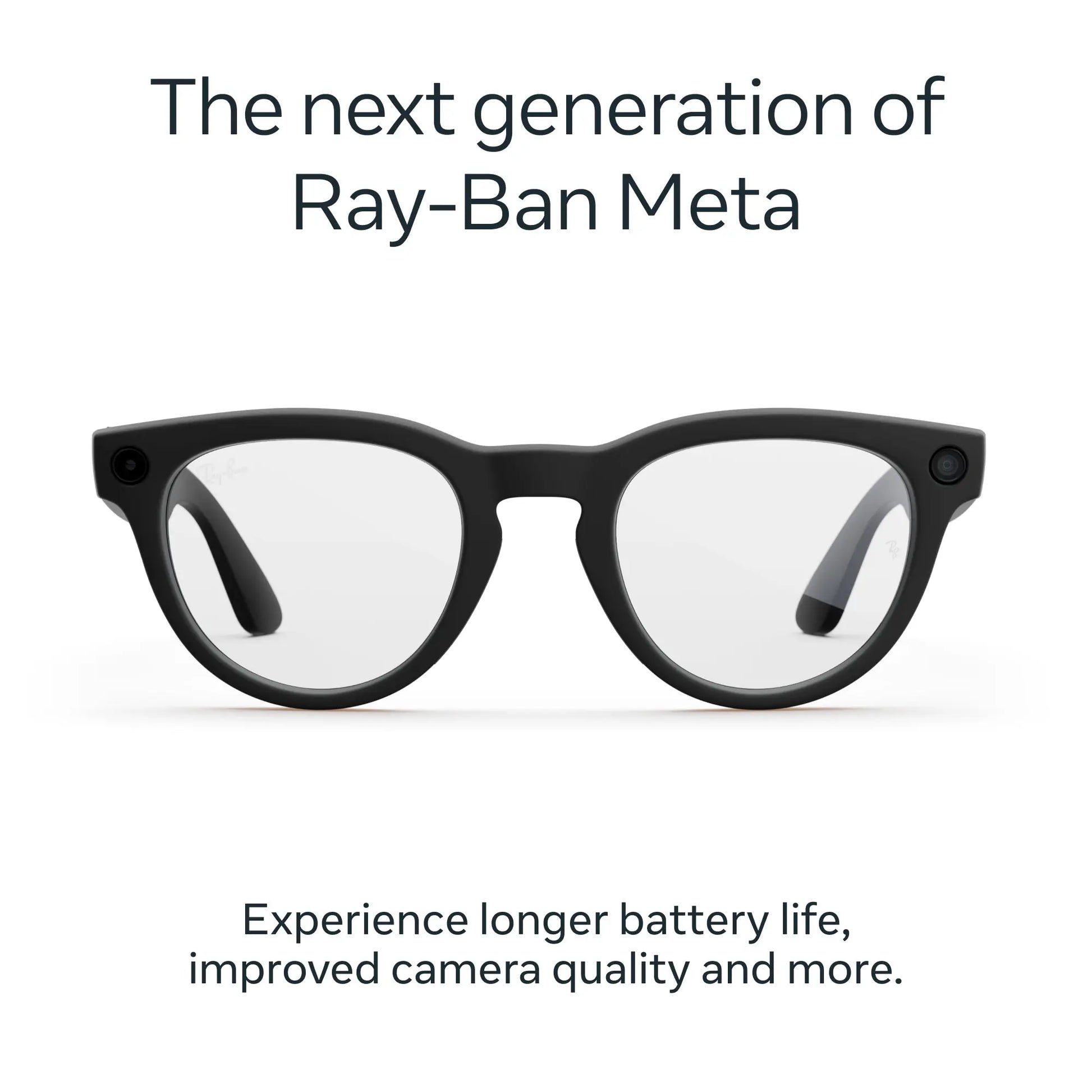 Ray-Ban Meta Headliner (Gen 2) Matte Black Clear Lenses